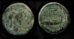 Ancient Coins - > City Coins of Judaea. Ascalon. Time of Hadrian 117-138 AD. AE 14