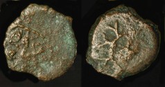 Ancient Coins - > Herod the Great 37 - 4 BC. AE Prutah. H 1174