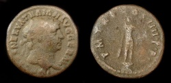 Ancient Coins - Trajan 98-117 AD. Limes Denarius. RIC 49. Hercules reverse.