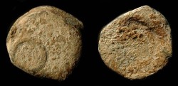 Ancient Coins - > Judaea. Alexander Jannaeus. Lead Tessera. H 1155 