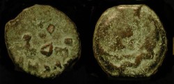 Ancient Coins - Judaea. Herod the Great 37 BC - 4 AD. AE Prutah. Jerusalem. H 1174a