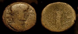 Ancient Coins - City Coins of Judaea. Nero 54-68 AD. Askalon. AE 24