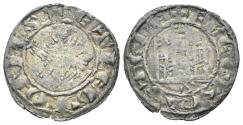 World Coins - Spain, Castille and Leon. Alfonso X. 1252-1284. AR Pepion (0.83g, 19mm). Sevilla mint. FAB 254