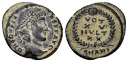 Ancient Coins - Constans. 337-350 AD. AE Nummus (1.61g, 17mm). Antioch mint. Struck 347/8 AD. RIC 116