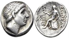Ancient Coins - Seleukid Kingdom. Antiochos I Soter. 281-261 BC. AR Tetradrachm (16.85g, 28mm). Seleukeia on the Tigris mint. SC 379.3d