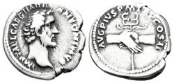 Ancient Coins - Antoninus Pius. 138-161 AD. AR Denarius (3.61g, 19mm). Rome mint. Struck 139 AD. RIC 27