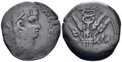 Ancient Coins - Egypt. Alexandria. Claudius. 41-54 AD. AE Obol (6.00g, 23mm). Dated RY 10 (49/50 AD). RPC I 5184