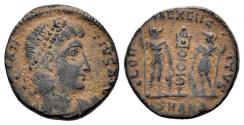 Ancient Coins - Constantius II. 337-361 AD. AE Follis (1.71g, 15mm). Antioch mint. Struck 337-341 AD. LRBC 1385