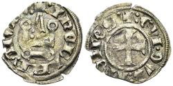 World Coins - Crusaders, Duchy of Athens. Gui II de La Roche. 1287-1308. BI Denier (0.77g, 19mm). Thebes mint. Metcalf, Crusades 1032