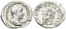 Ancient Coins - Gordian III. 238-244 AD. AR Antoninianus (4.00g, 23mm). Rome mint. Struck 240 AD. RIC 65