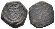 World Coins - France. Charles VI & Charles VII. After 1438. AE Coin weight for the Écu d'or (3.22g, 15mm). Dieu no. 16 - Pom. I/-