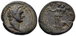 Ancient Coins - Judaea. Caesarea Maritima. Domitian, 81-96 AD. AE 25mm (9.27 gm). "Judaea Capta" Issue. Struck 93 AD. RPC II 2308