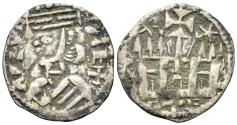 World Coins - Spain. Alfonso VIII de Castilla. 1158-1214. Billon Dinero (0.88g, 18mm). Bautista 312