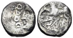 Ancient Coins - Celtic Northeast Gaul. Sequani. 1st century BC. AR Quinarius (1.78g, 12.5mm). DT 3245-6