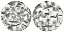 World Coins - Italian States. Republic of Lucca. Henry II, Emperor and King of Italy. 1004-1024. BI Denaro (0.76g, 15.5mm). Biaggi 1056