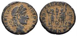 Ancient Coins - Constantius II. 337-361 AD. AE Follis (1.88g, 16mm). Nicomedia mint. Struck 337-40 AD. RIC 11