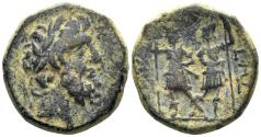 Ancient Coins - Coele-Syria. Chalkis. Tetrarchy. Ptolemaios. 85-40 BC. AE 21mm (8.00g). Dated SE 240 (73/2 BC). SNG Copenhagen 413