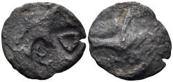 Ancient Coins - Skythia, Olbia. Late 1st century AD. AE 21mm (3.14g). RPC II 490; for c/m: Howgego 390 and 747