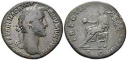 Ancient Coins - Antoninus Pius. 138-161 AD. AE Sestertius (20.99g, 33mm). Rome mint. Struck 151/2 AD. RIC 889
