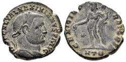 Ancient Coins - Galerius. 305-311 AD. AE Follis (7.13 gm, 24mm). Heraclea mint. Struck 310 AD. RIC 48a