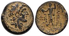 Ancient Coins - Seleukid Kingdom. Alexander I Balas. 150-145 BC. AE 21mm (9.91 gm). Apamaea mint. Dated SE 163 (150/49 BC). SNG Spaer 1490