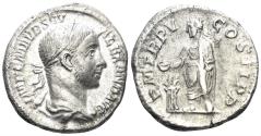 Ancient Coins - Severus Alexander. 222-235 AD. AR Denarius (3.49g, 19mm). Rome mint. Struck 226 AD. RIC 55