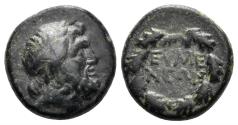 Ancient Coins - Phrygia, Eumeneia. Before 133 BC. AE 14mm (3.32 gm). SNG Copenhagen 377-8
