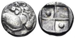 Ancient Coins - Thrace, Chersonesos. Circa 386-338 BC. AR Hemidrachm (1.82g, 12mm). McClean 4055-6