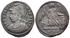 Ancient Coins - City Commemorative. 330-354 AD. AE Follis (2.30g, 18mm). Rome mint. Struck 330/1 AD. RIC 339
