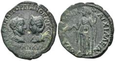Ancient Coins - Thrace, Anchialos. Gordian III, with Tranquillina. 238-244 AD. AE Pentassarion (12.45g, 27mm). Varbanov 684