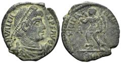 Ancient Coins - Valentinian I. 364-375 AD. AE3 (2.84g, 19mm). Aquileia mint. Struck 367-75 AD. LRBC 705