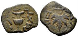 Ancient Coins - The Jewish War. 66-70 AD. AE Prutah (2.03 gm, 17mm). Year 2 (67/68 AD). Meshorer 196