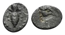Ancient Coins - Ionia, Ephesos. Circa 500-420 BC. AR Tetartemorion (0.19 gm, 6mm). SNG Kayhan 126