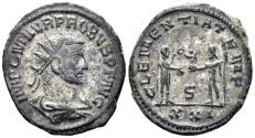 Ancient Coins - Probus. 276-282 AD. AE Antoninianus (4.00g, 21mm). Antioch mint. Struck 280 AD. RIC 922