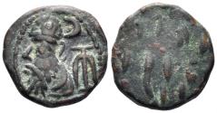 Ancient Coins - Elymais, Uncertain King. Circa 2nd Century AD. AE Drachm (3.51g, 15mm). Van’t Haaff Type 10.4.2-3