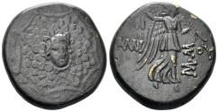 Ancient Coins - Pontos, Amisos. Circa 85-65 BC. AE 20.5mm (8.57g). Obv.: Aegis with Gorgoneion in centre. SNG Stancomb 687