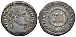 Ancient Coins - Constantine I ‘the Great’. 307-337 AD. AE Follis (3.28g, 19mm). Thessalonica mint. Struck 324 AD. RIC 123