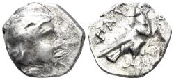 Ancient Coins - Paeonian Kingdom. Patraos. Circa 335-315 BC. AR Tetrobol (2.35g, 13mm). cf. SNG Copenhagen 1392