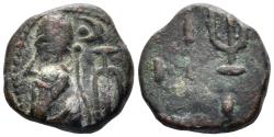Ancient Coins - Elymais. Orodes III. 2nd Century AD. AE Drachm (3.45g, 14mm). Van't Haaff Type 16.3.2