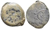Ancient Coins - Judaea, Hasmonean Kingdom. Alexander Jannaeus. 103-76 BC. Lead Prutah (4.71g, 18.5mm). Hendin 476