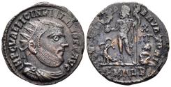 Ancient Coins - Licinius I. 308-324 AD. AE Follis (3.17g, 18mm). Alexandria mint. Struck 317-20 AD. RIC 28