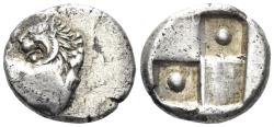 Ancient Coins - Thracian Chersonesos. Circa 357-320 BC AR Hemidrachm (2.40g, 14mm). BMC 8