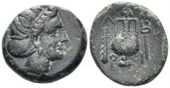 Ancient Coins - Aiolis, Larissa Phrikonis. 4th century BC. AE 17mm (4.92g). SNG Tübingen 2708