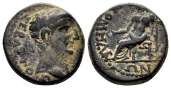 Ancient Coins - Phrygia, Philomelion. Claudius 41-54 AD. AE 17mm (5.53 gm). Brocchos, magistrate. RPC I 3247