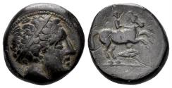Ancient Coins - Macedonian Kingdom. Alexander III. 336-323 BC. AE 17mm (5.57 gm). SNG ANS -; SNG München -