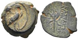 Ancient Coins - Seleukid Kingdom. Demetrios II. 130-125 BC. AE 15mm (2.99g). Antioch or Seleukeia mint. SNG Spear 2196-2200