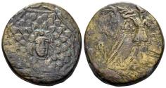 Ancient Coins - Pontos, Amisos. Circa 85-65 BC. AE 21.5mm (7.57g). Obv.: Aegis with Gorgoneion. SNG Helsinki II 110