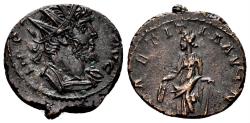 Ancient Coins - Tetricus I. 271-274 AD. AE Antoninianus (3.28g, 18mm). Treveri mint. Struck 272 AD. RIC 90