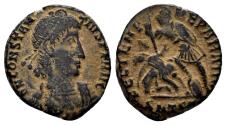 Ancient Coins - Constantius II. 337-361 AD. AE Half Centenionalis (2.22g, 16mm). Thessalonica mint. Struck 355-361 AD. LRBC 1687