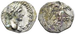 Ancient Coins - Cappadocia, Caesarea. Hadrian. 117-138 AD. AR Hemidrachm (1.27g, 14mm). Dated RY 4 (120/1 AD). RPC III 3072